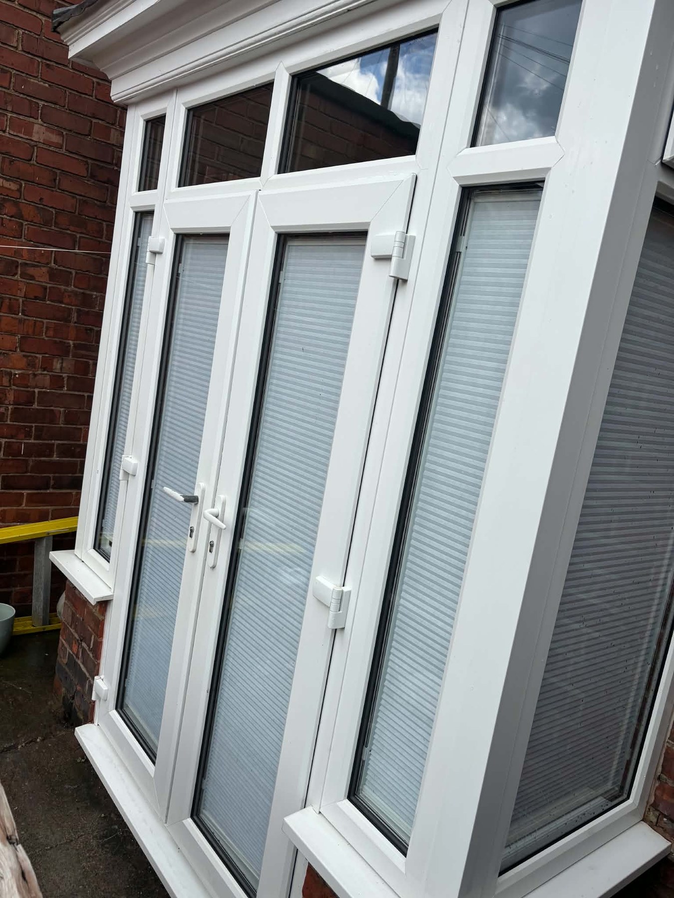 French doors and frames, spotless